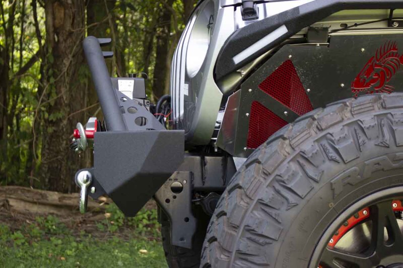 Jeep Gladiator JT Front Bumper - Fishbone Offroad - Mako Front - Black textured powder coat - `20-`27